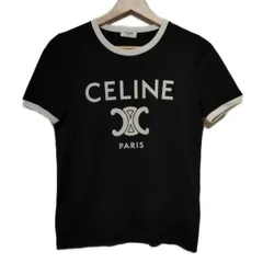 CELINE ブラック ロゴ 半袖Tシャツ CELINE ブラック ロゴ Tシャツ