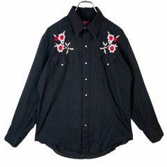 美品□ソフトマシーン□コーチジャケット RODEOJK 花柄 バラ XL 黒 