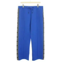 ケンゾー KENZO トラックパンツ ジャージ イージーパンツ ロゴプリント サイドライン XL 青 ブルー 黒 ブラック F952PA700950 /YTのサムネイル