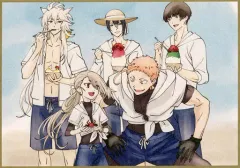 【中古】キャラカード 集合(5人/かき氷) 色紙風かあど 「特 刀剣乱舞-花丸- ～雪月華～ 月ノ巻」 第3週目入場者特典