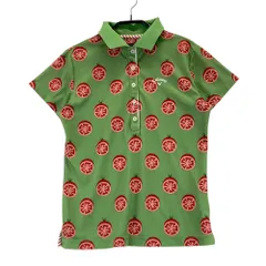 サイズ：M CALLAWAY キャロウェイ  半袖ポロシャツ 総柄 グリーン系 [240101355846]# ゴルフウェア レディース ストスト