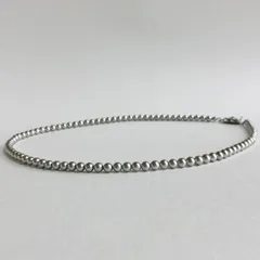 【再販】貝ベビーパールネックレス/約4mm約43cm/シルバーグレー/R/made in japan