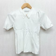 新品未使用タグ付】 セルフォード カリグラフィー刺繡衿付きニットプル