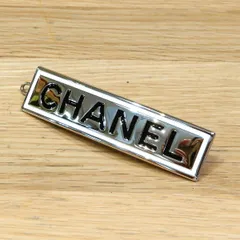 【新品同様】 シャネル ロゴ バレッタ 髪飾り シャンパンゴールド AB6728 髪留め 13948