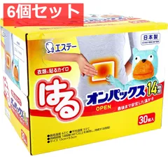 はるオンパックス 衣類に貼るカイロ 30個入 6個セット まとめ売りのサムネイル