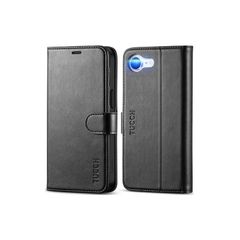 TUCCH iPhone 16e 対応 ケース 手帳型 アイフォン16e 手帳ケース カード収納 横置きスタンド機能 [RFIDブロッキング] 耐衝撃 全面保護 TPU素材 PU合皮 あいふぉん16e携帯ケース (2025年発売 6.1インチ アイフォーン 0