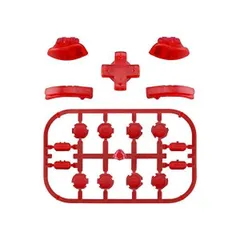ジョイコンに対応用ボタン部品、D-padABXYキーSR SL L R ZR ZLトリガーボタンスプリング、Switch (クリアレッド)