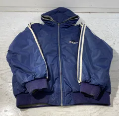 【紫波75-4-0206th】OLD adidas オールド アディダス 90s リバーシブル ジャケット USサイズL【中古】【メンズ】