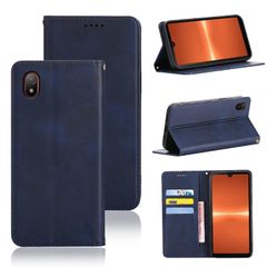 Xperia ACE iii SO-53C SOG08 ケース 手帳型 カバー PUレザー カード収納 財布型 耐衝撃 ケース マグネット スタンド機能付き 5色 (Xperia ACE iii/SO-53C / SOG08 ケース 手帳型) (深い青) 1