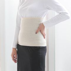 【健康爽快】ソフト 腹巻 男女兼用 フリーサイズ オフホワイト レディース メンズ 腹巻き 冷えとり 冷え性対策 温活 シルク 導電性繊維サンダーロン 国産 日本製 鷲尾 ワシオ