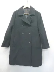 ◇ ⊇ m.f.editorial エムエフエディトリアル 長袖 ピーコート サイズL ネイビー レディース E  【1506250001495】