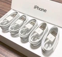 充電ケーブル　ライトニングケーブル　iPhone スマホ　５本セット　新品最安値
