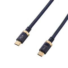 エレコム AVケーブル/microB-microB(OTG)/USB2.0/0.8m [単品] [0.8m]のサムネイル