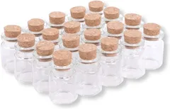 Chocople 小瓶 コルク瓶 コルク栓 ガラス瓶 小物 保存 容器 保管 小分け 20本セット(3ml)