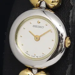 SEIKO ■稼働品・美品・良品　SEIKO セイコー 2E20-0030　バングルウォッチ　黒文字盤　2針　レディース　腕時計　新品電池交換済