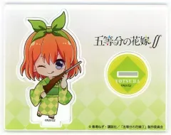 【中古】アクリルスタンド・アクリルパネル [単品] 中野四葉 浴衣 ミニキャラアクリルスタンド 「五等分の花嫁∬×PRINCESS CAFE」