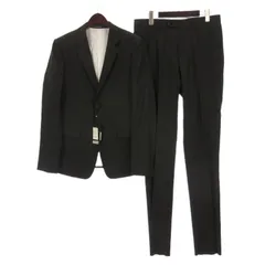 エンポリオアルマーニ EMPORIO ARMANI タグ付き 未仕立て品 EXCLUSIVE スーツ セットアップ テーラードジャケット パンツ スラックス ブラック 48 M