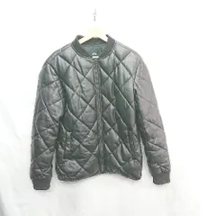 ■ ⊇ AZUL BY MOUSSY アズールバイマウジー キルティング 長袖 ブルゾン サイズL ブラック レディース E  【1503050013093】