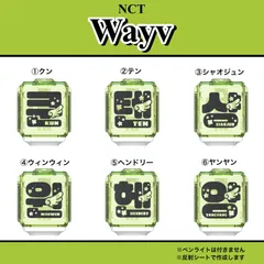 WayV 威神V NCT ペンライト 反射ステッカー WayV ペンライト 反射 ステッカー シャオジュン ❤︎恐竜x