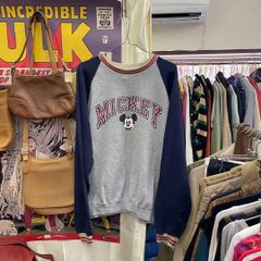 古着 DISNEY ディズニー MICKEY ミッキー クルーネック スウェット グレー XXL USA製 アメカジ 古着MIX ユニセックスOK