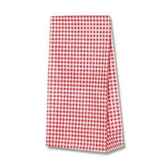 （まとめ買い）シモジマ HEIKO 紙袋 角底袋 ファンシーバッグ S2 ギンガムミニ 赤 100枚 幅130×マチ65×高240mm 003078300 【×3セット】