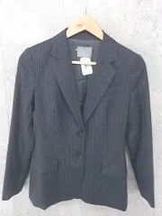 ◇ theory luxe セオリーリュクス ストライプ 長袖 ジャケット 40 ダークグレー系 * 1002799264938 【中古】 【1002799264938】