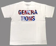【中古】衣類 GENERATIONS WONDER SQUARE ロゴTシャツ ホワイト Lサイズ 「GENERATIONS LIVE TOUR 2022 “WONDER SQUARE”」