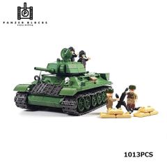 ESシリーズ ソビエト T-34 76 ブロック戦車 1013PCS パンツァーブロックス