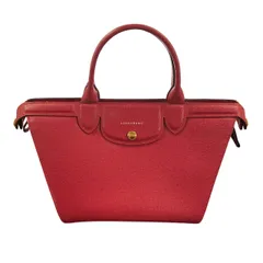 LONGCHAMP/ロンシャン ハンドバッグ ショルダーバッグ ルプリアージュ エリタージュ レザー レディース 赤