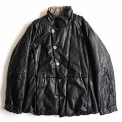 【アーカイブ】EMPORIO ARMANI【リバーシブル スタンドカラー レザー ジャケット】58 エンポリオアルマーニ 25050444