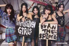 【中古】キャラカード LE SSERAFIM ホログラム入りビジュアルカード 「CD UNFORGIVEN」 Weverse Shop JAPAN購入特典