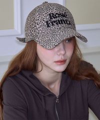 ROSÉ FRANTZ　Rose Leopard Ball Cap [Brown]　キャンプ