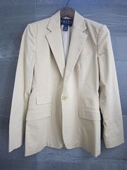 ラルフローレン RALPH LAUREN テーラード ジャケット サイズ６ ベージュ系 ７号位【中古】MO11009TUD【Shops 匿名配送】