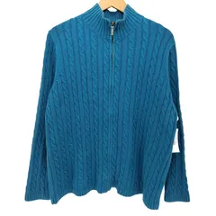 エルエルビーン L.L.Bean ジップアップ ケーブルニット ドライバーズニット y2k メンズ  1X