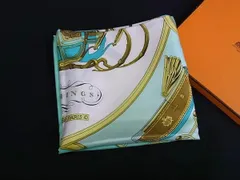 ■新品同様■ HERMES エルメス  SPRINGS【スプリングス】カレ90 シルク 大判 スカーフ ストール ショール ライトグリーン系 FF7724