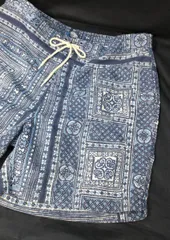 [90s] POLO RALPH LAUREN PAISLEY SHORTS ラルフローレン ペイズリー バンダナ 総柄 ショートパンツ XL ネイビー ブルー 