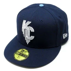 ニューエラ NEW ERA 59FIFTY カンザスシティ ロイヤルズ オンフィールド 2025 MLB City Connect キャップ ネイビー  7 1/2 59.6cm
