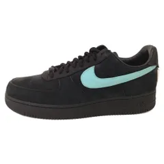 NIKE (ナイキ) ×TIFFANY&CO AIR FORCE 1 LOW 1837 BLACK DZ1382‐001 ティファニー エアフォース1 ローカットスニーカー ブラック/ブルー US14/32cmのサムネイル