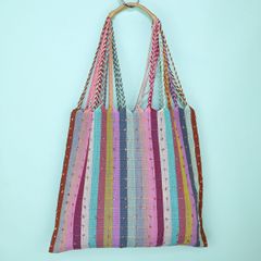 メキシコ製 ハンモックバッグ ハンドメイド つぶつぶ 032 トートバッグ