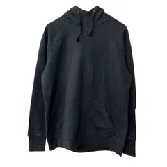 Champion 無地スウェット パーカー M ブラック チャンピオン フーディー プルオーバー ラグラン トップス 古着卸 アメリカ仕入 a709-5526