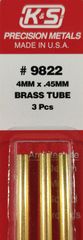 真鍮パイプ 外径4mm(肉厚0.45mm)×約30.48cm 3本入り K&Sエンジニアリング
