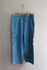 Enyce 408 Cargo Denim Pants エニーチェ カーゴ デニム USA製 パンツ フラッシャー付き 未使用 インディゴ 36 #1