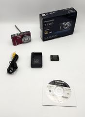 中古 パナソニック デジタルカメラ LUMIX TZ20 レッド DMC-TZ20-R
