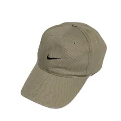 NIKE GOLF ナイキ ゴルフ ロゴ 刺繍 キャップ ベージュ 56cm ユニセックス スポーツ トレーニング 通年 定番 古着■SHW619