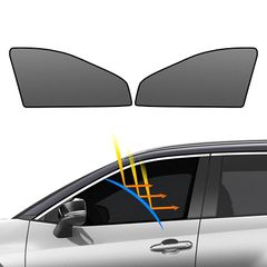 BLUESEATEC トヨタ RAV4 50系 遮光 メッシュカーテン マグネット式 サンシェード 2019年4月-現行 サイド用 RAV4 MXAA5# AXAH5# 運転席 助手席 日除け 2枚 0