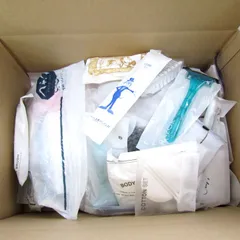 ホテルアメニティ カミソリ ハブラシ くし等 未使用 外装ダメージ有 15点セット まとめて 大量 コスメ 【中古】
