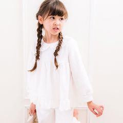 【オフホワイト】ふわふわフリースパジャマ TAK キッズ キャサリンコテージ