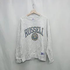 ◇ ⊇ Russell Athletic ラッセルアスレティック 長袖 スウェットトレーナー サイズL ホワイト系 レディース E  【1503060009864】
