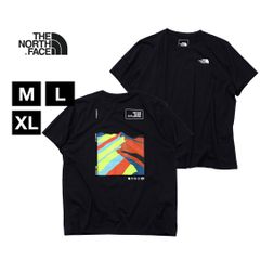 新品 未使用 並行輸入 THE NORTH FACE / ザ ノースフェイス 半袖 Tシャツ【215374】NF0A55EF TNF Black-Retro Orange UV1