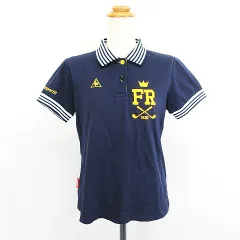 ルコックスポルティフ le coq sportif Golf Collection QGL2601 ポロシャツ 半袖 ロゴ L ネイビー ※EKM